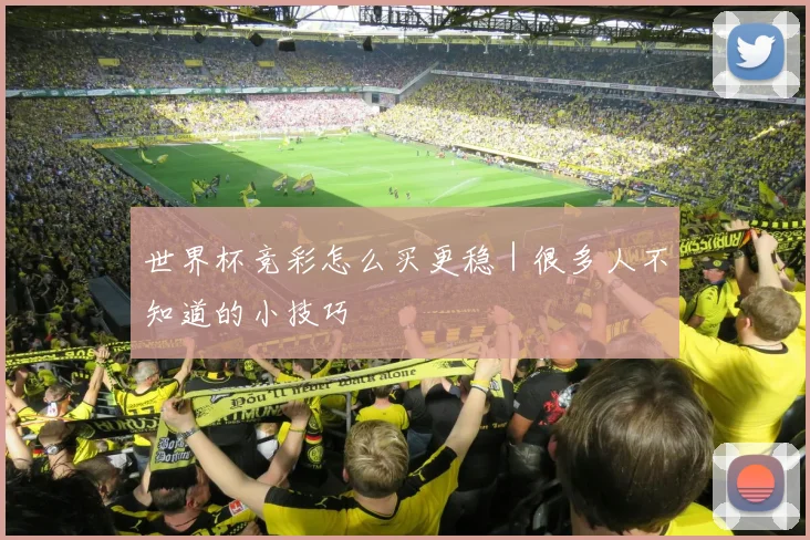 世界杯竞彩怎么买更稳｜很多人不知道的小技巧